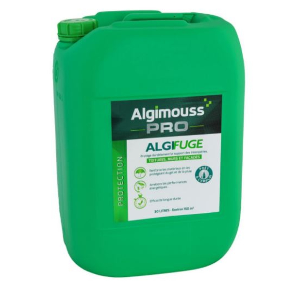 ALGIFUGE - 30 LITRES - Imperméabilisant toitures, murs, façades ALGIMOUSS - 047003