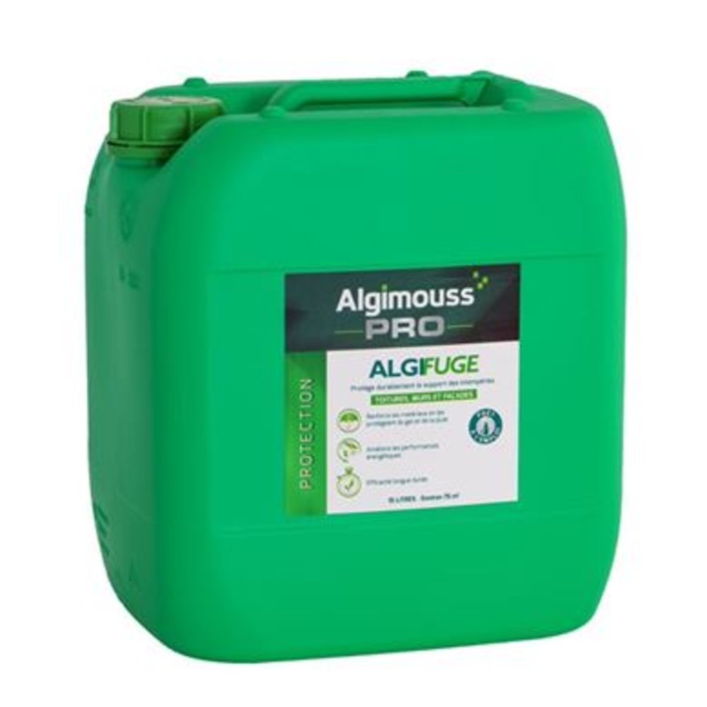ALGIFUGE - 15 LITRES - Imperméabilisant toitures, murs, façades ALGIMOUSS - 047005