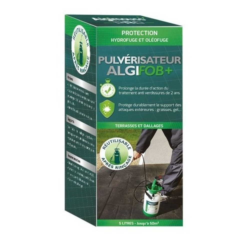ALGIFOB+ - Pulvérisateur 5 LITRES - Imperméabilisant eau + graisses dallages ALGIMOUSS - 048007
