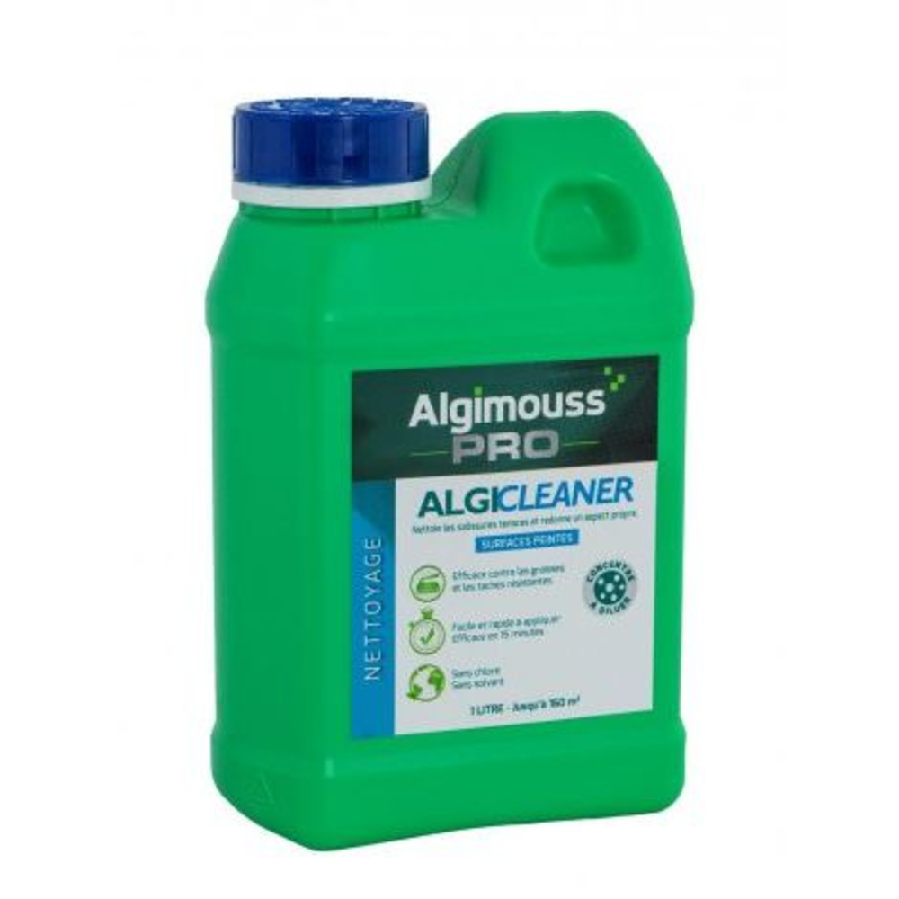 ALGICLEANER - 1 LITRE - Nettoyant surfaces peintes - concentré à diluer ALGIMOUSS - 054001