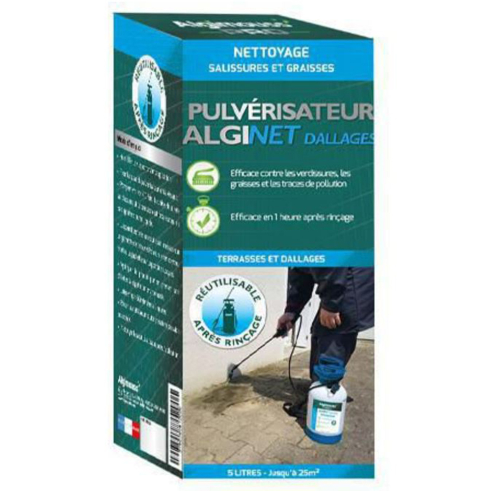 ALGINET DALLAGES - Pulvérisateur 5 LITRES - Nettoyant dallage, terrasses ALGIMOUSS - 081005
