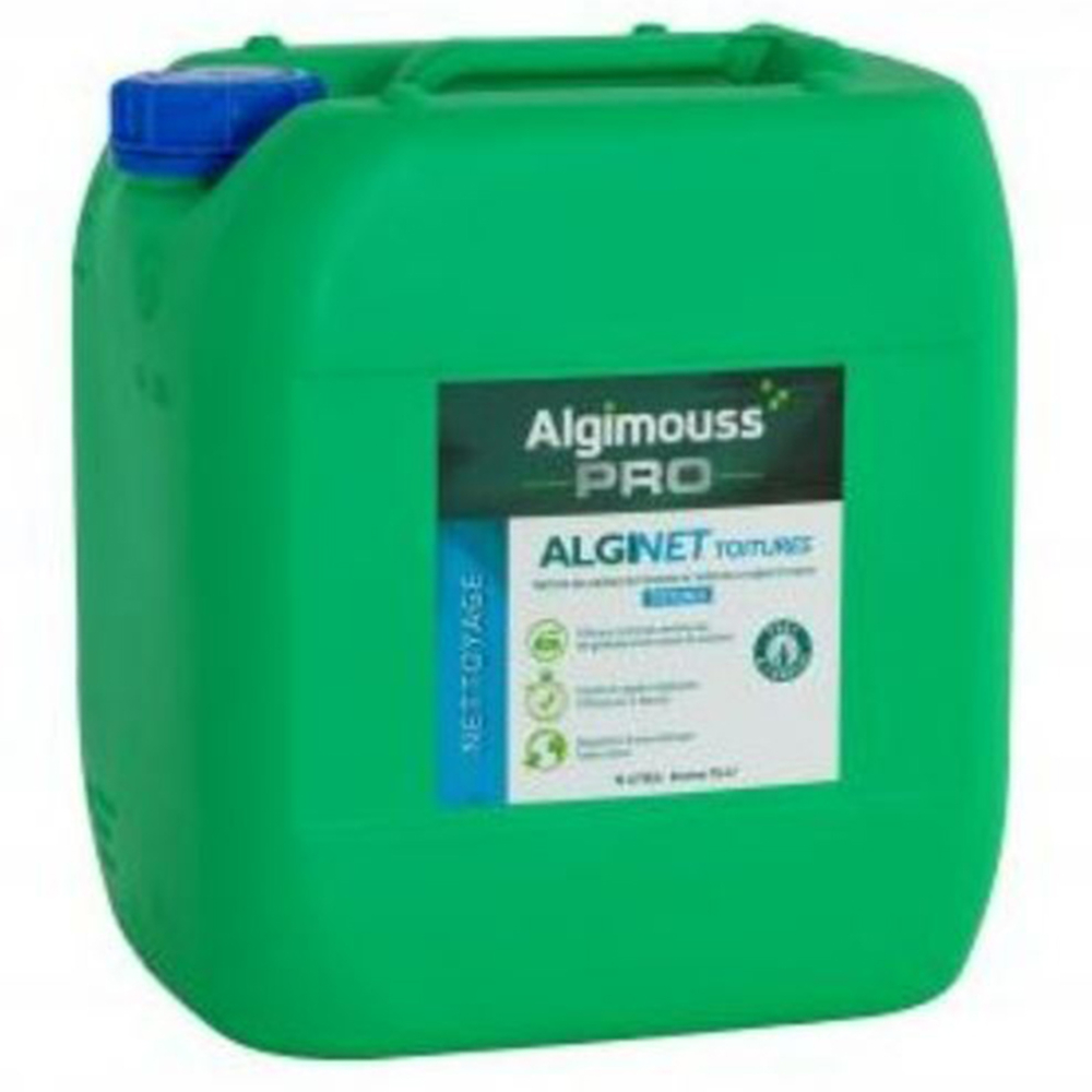 ALGINET TOITURES - 5 LITRES - Nettoyant toitures spécial lichens gris ALGIMOUSS - 084001
