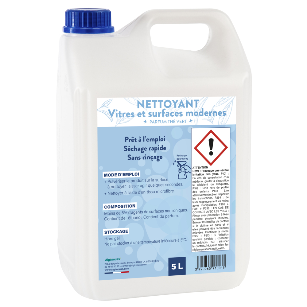 NETTOYANT VITRES SURFACES MODERNES 5L 091001