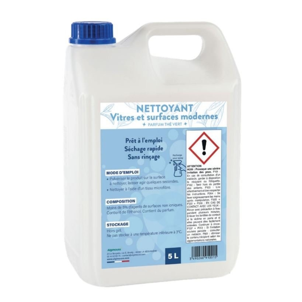 NETTOYANT VITRES ET SURFACES MODERNES 500mL - AGIMOUSS - 091075