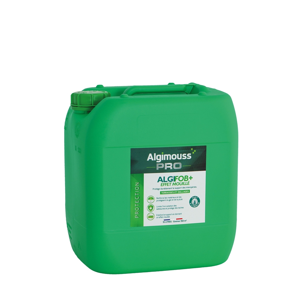 ALGIFOB+ EFFET MOUILLE - 15 L - Imperméabilisant effet mouillé pour dallages ALGIMOUSS - 098003