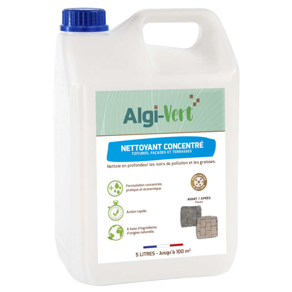 ALGI-VERT NETTOYANT CONCENTRE A DILUER 5 LITRES 195002