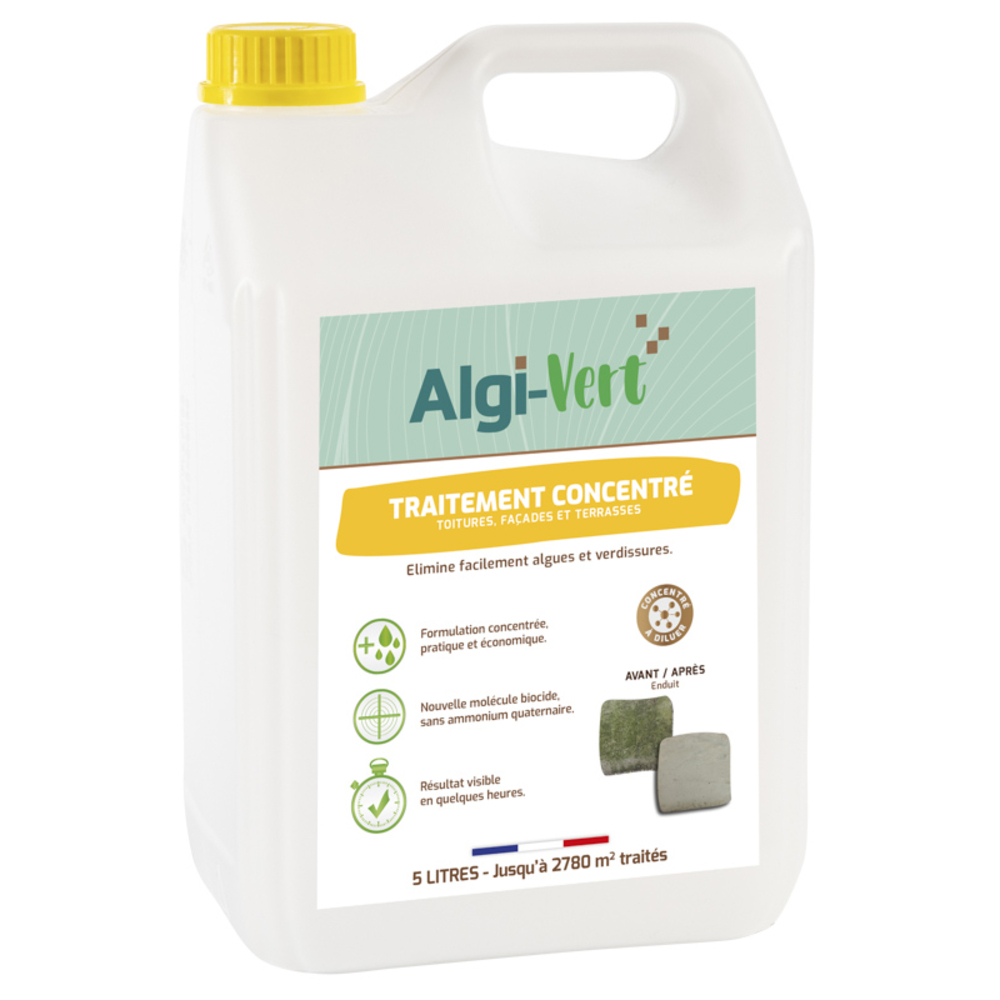 ALGI-VERT TRAITEMENT CONCENTRE A DILUER 5 LITRES 196002