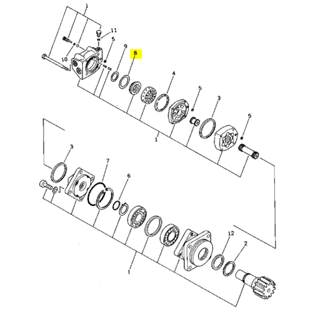 JOINT - KOMATSU - 20N-60-16180