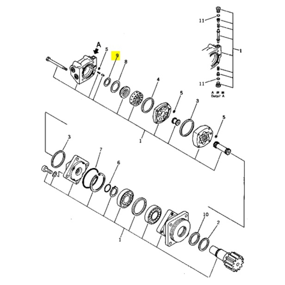 JOINT - KOMATSU - 20N-60-16190