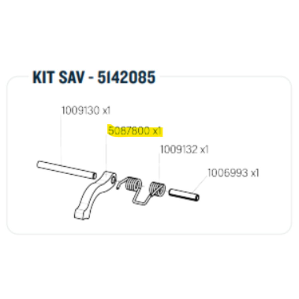 LOQUET DE SECURITE COMPLET - 5087800