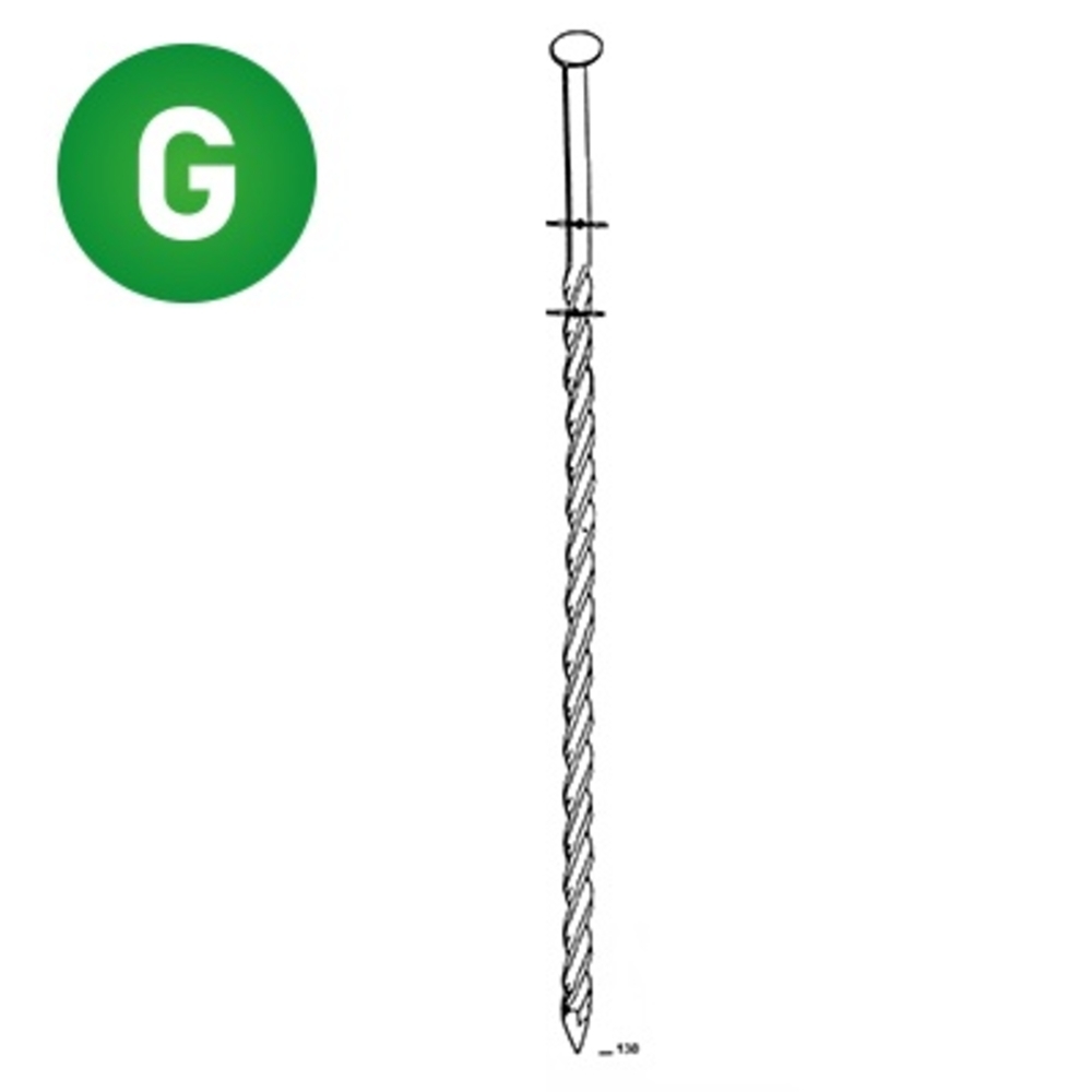 1200 COILS 38 X 130 TORSADÉES GALVA - ALSAFIX - 16381307