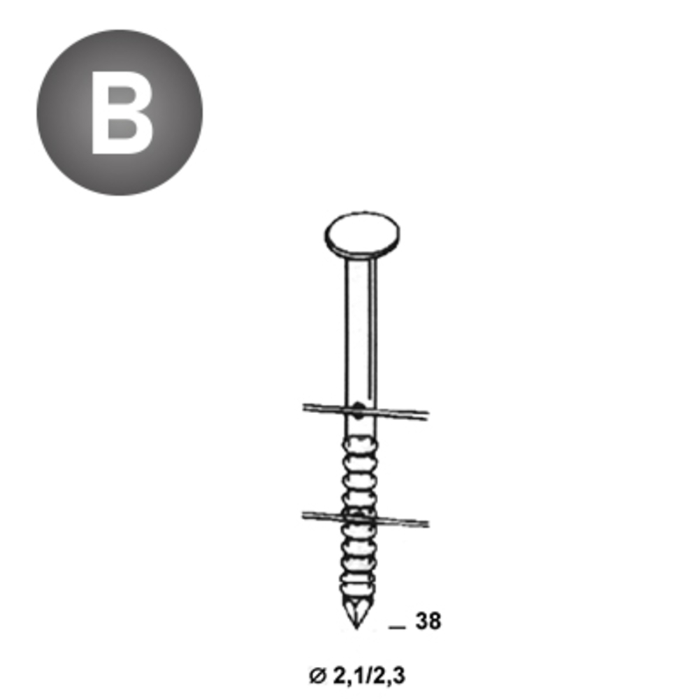 16800 COILS 21/23 X 38 ANNELÉES - ALSAFIX - 16C21382