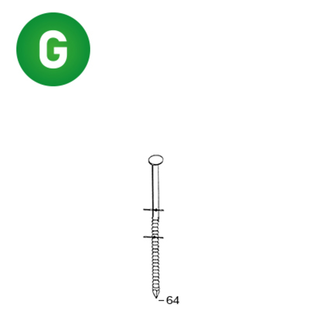 7200 COILS 25/27 X 64 ANNELÉES GALVA - ALSAFIX - 16F25646