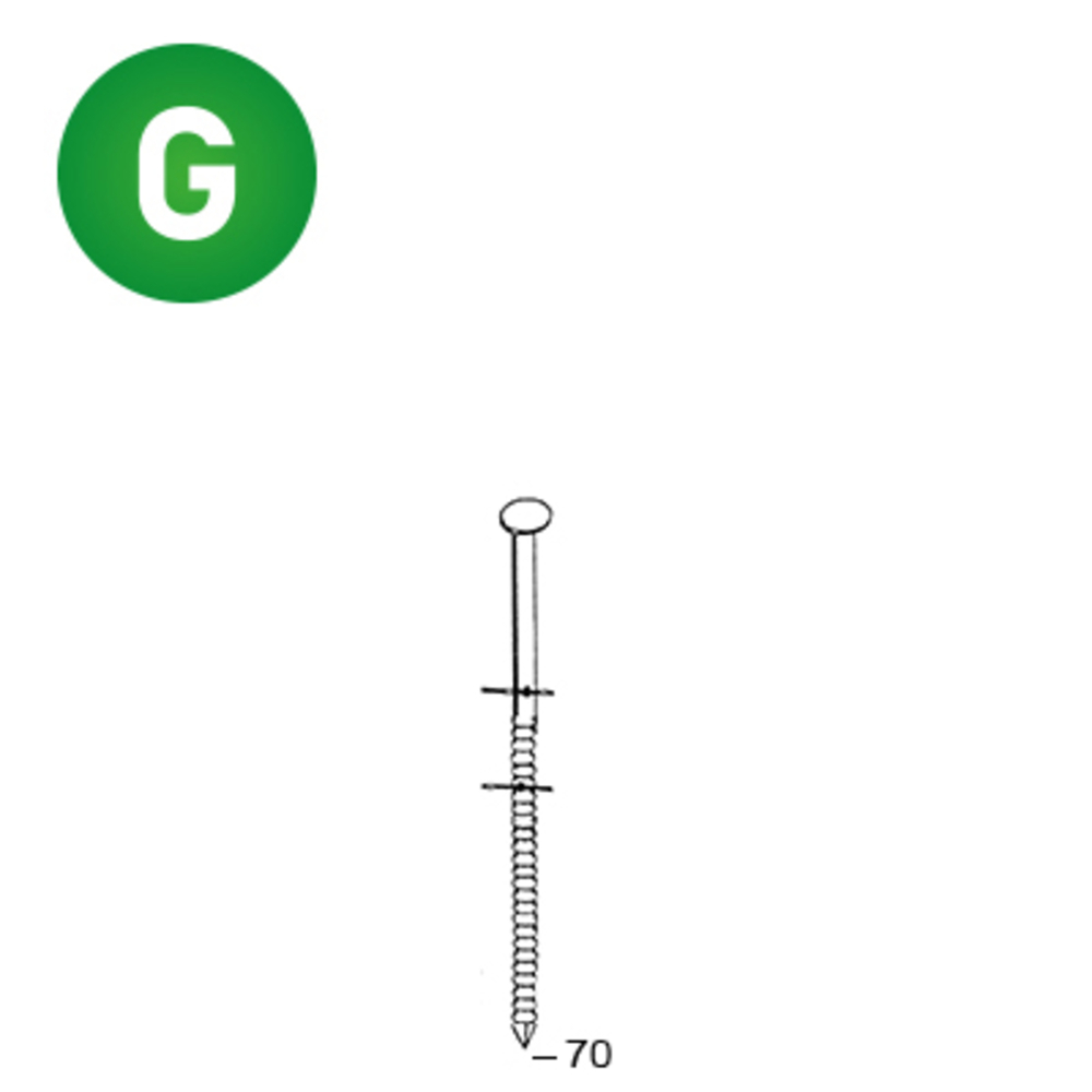 7200 COILS 25/27 X 70 ANNELÉES GALVA - ALSAFIX - 16F25686