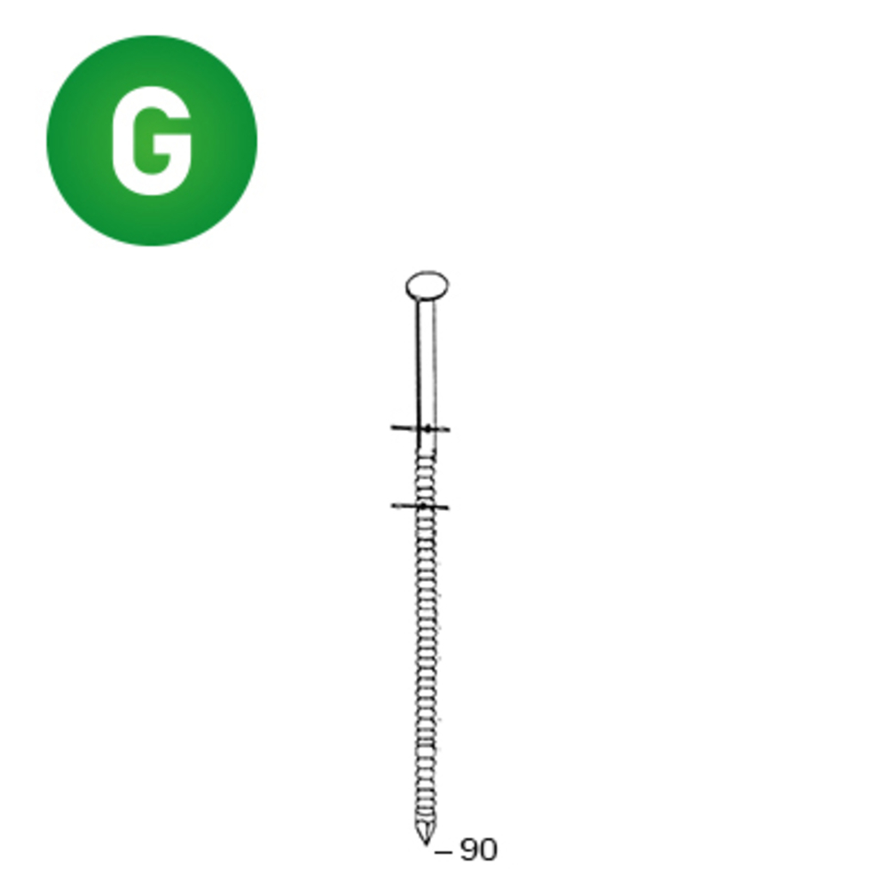 4500 COILS 31/34 X 90 ANNELÉES GALVA - ALSAFIX - 16F31886