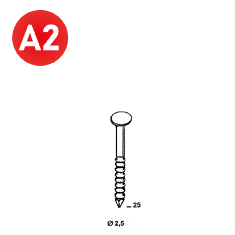 3600 COILS S 25X25 ANNELÉ INOX A2 - ALSAFIX - 16S25259