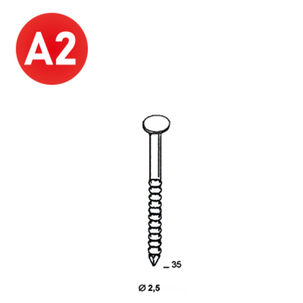 2400 COILS S 25X35 ANNELÉ INOX A2 - ALSAFIX - 16S25359