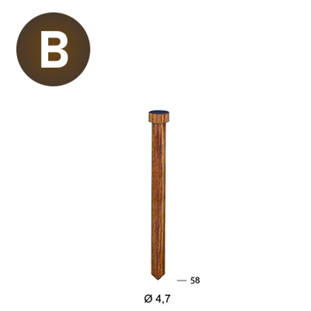 1000 LIGNOLOC 47 X 58 BOIS AVEC TÊTE - ALSAFIX - 16S4758WT