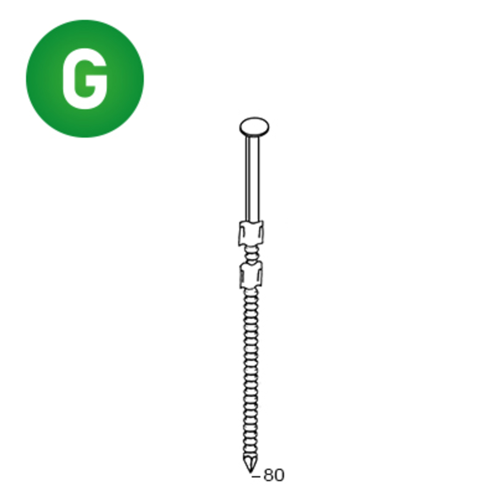 2200 POINTES 20° 31 X 80 ANNELÉES GALVA - ALSAFIX - 20310806