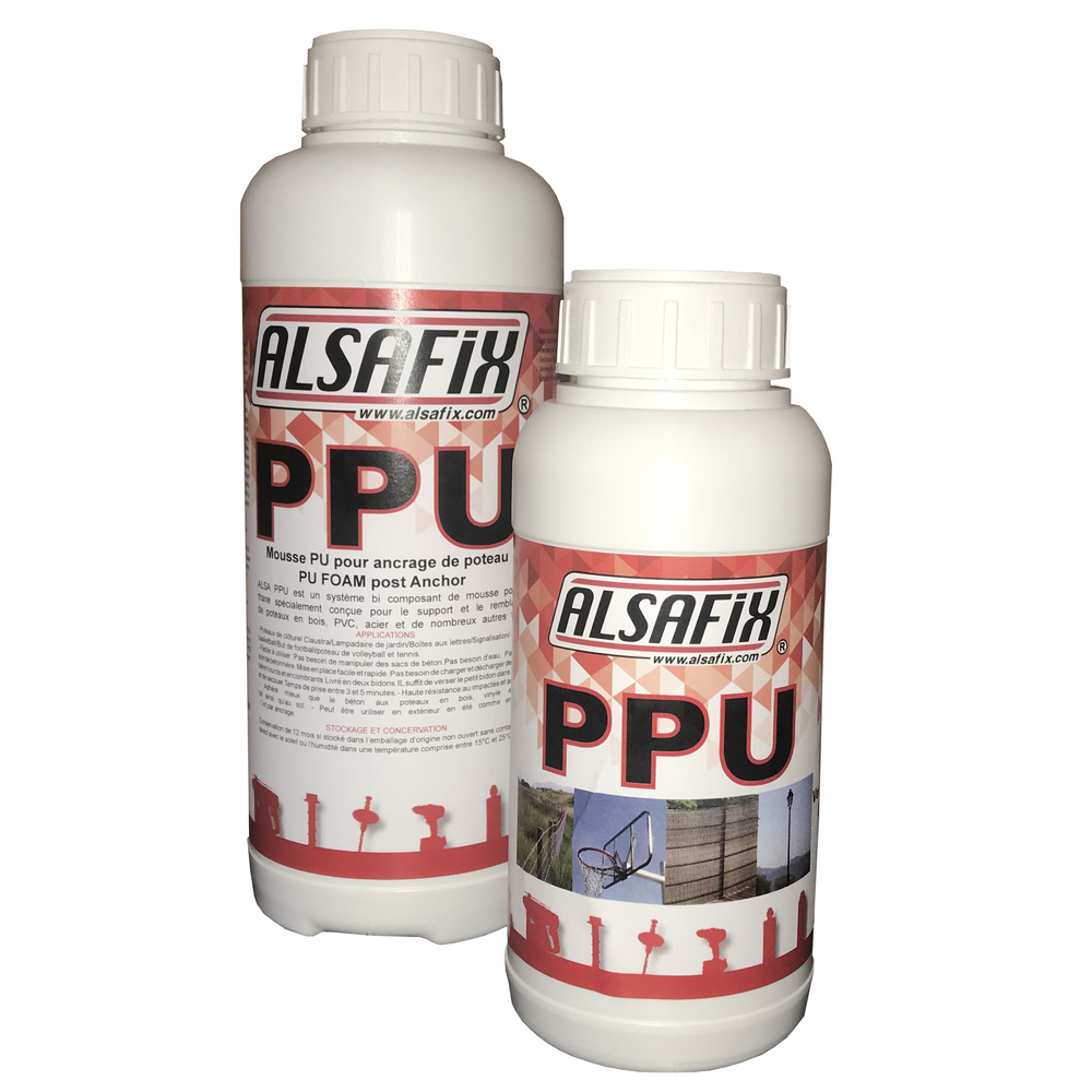 Mousse ancrage pour poteaux PPU - ALSAFIX - 237PO385