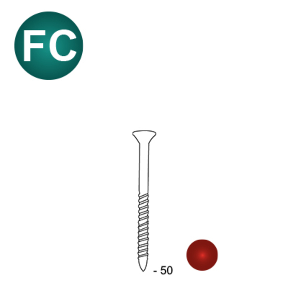 2200 SCRAIL 34° 25 X 50 FASCOAT ROUGE - ALSAFIX - 3425050FSR