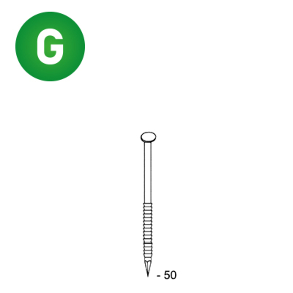 2200 POINTES 34° 28 X 50 ANNELÉES GALVA - ALSAFIX - 34280506