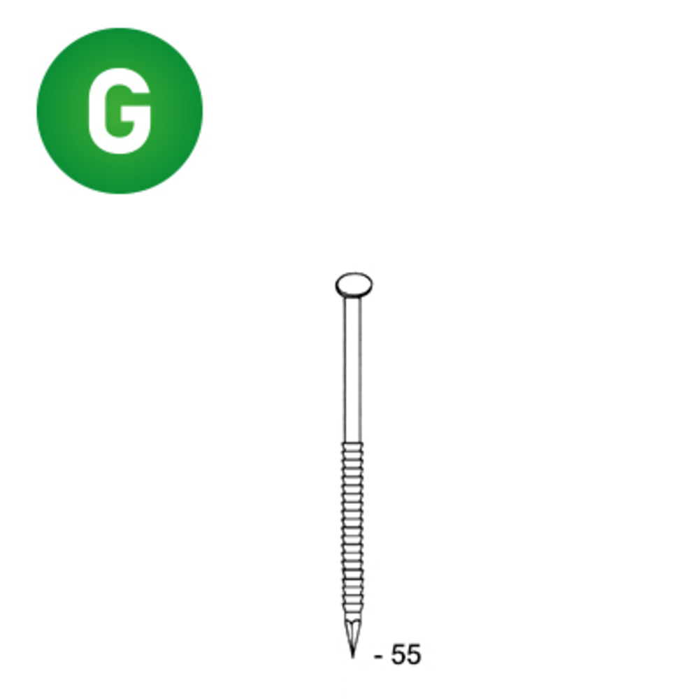 2200 POINTES 34° 28 X 55 ANNELÉES GALVA - ALSAFIX - 34280556