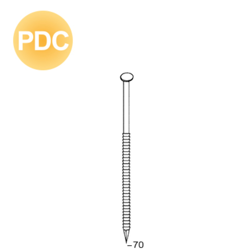 2040 POINTES 34° 28 X 70 ANNELÉES PDC - ALSAFIX - 34280702DC