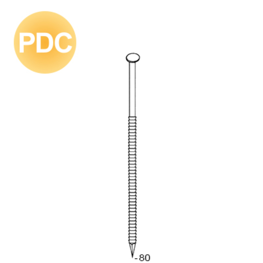 2040 POINTES 34° 28 X 80 ANNELÉES PDC - ALSAFIX - 34280802DC