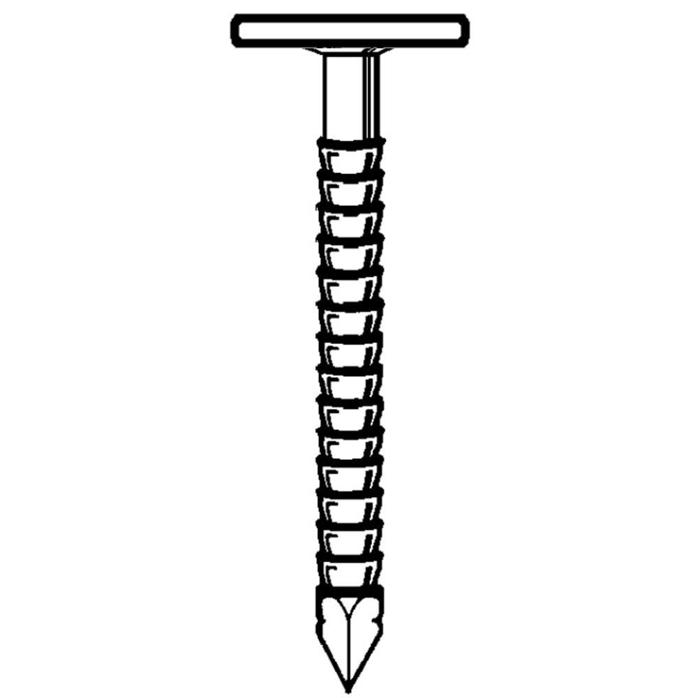 Pointe tête extra large annelées INOX 2,8/3,1X40 - 5 KG - ALSAFIX - 5L280409
