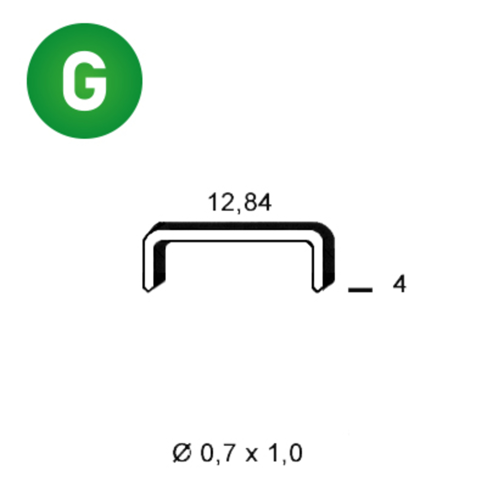 10000 AGRAFES A-04 GALVA - ALSAFIX - 6A-041