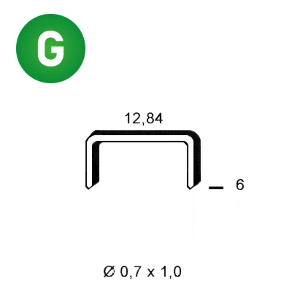 10000 AGRAFES A-06 GALVA - ALSAFIX - 6A-061