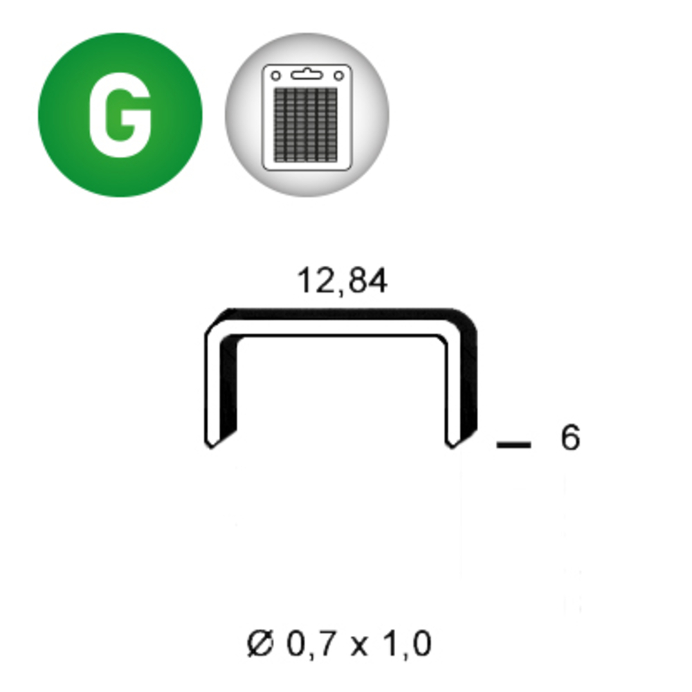 AGRAFES A-06 BLISTER1600 - ALSAFIX - 6A061BL