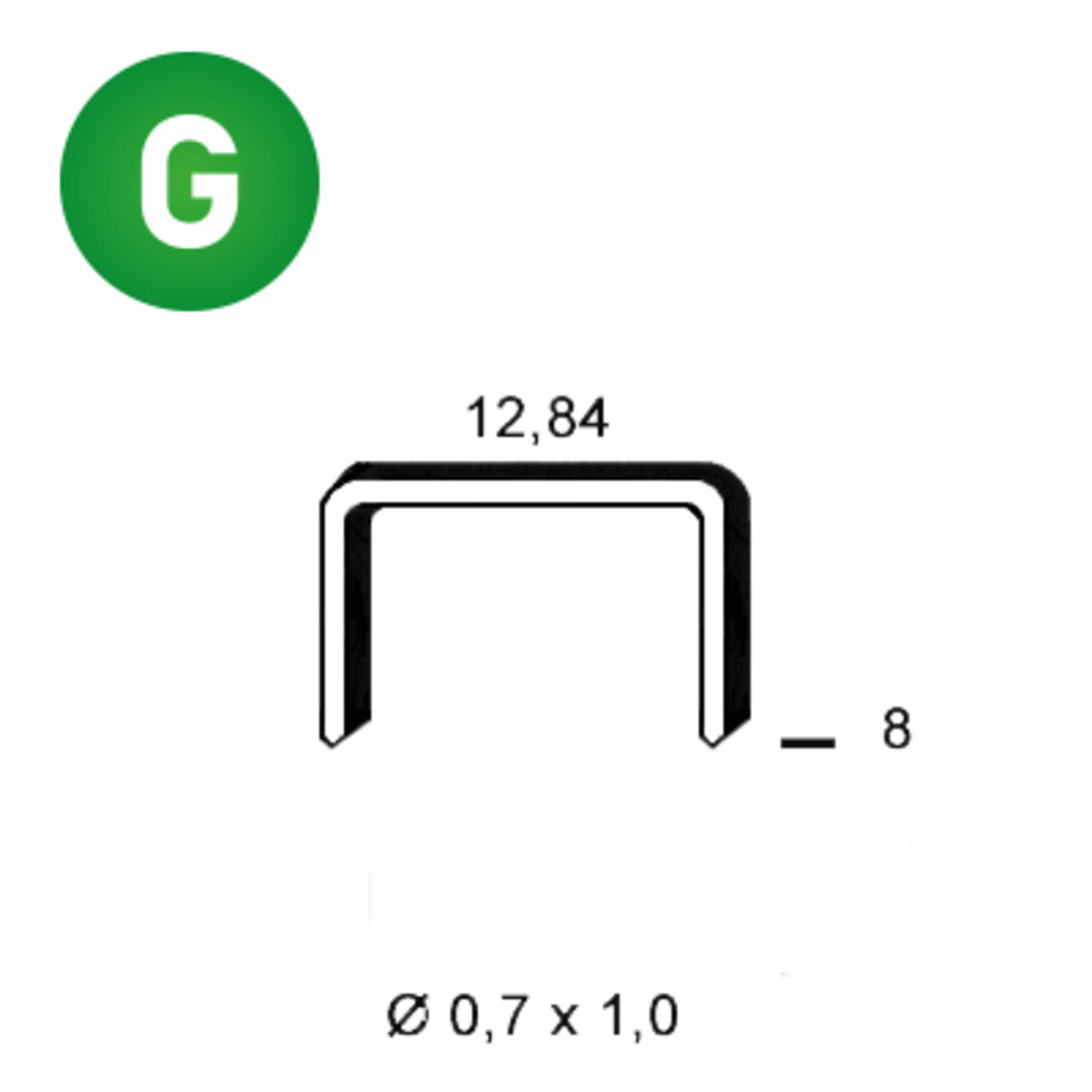 10000 AGRAFES A-08 GALVA - ALSAFIX - 6A-081