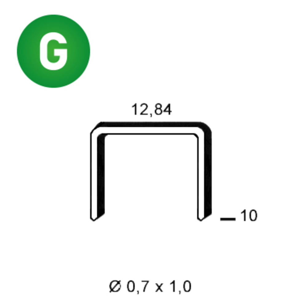 10000 AGRAFES A-10 GALVA - ALSAFIX - 6A-101