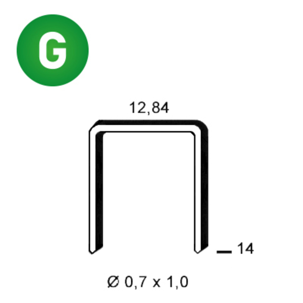 10000 AGRAFES A-14 GALVA - ALSAFIX - 6A-141