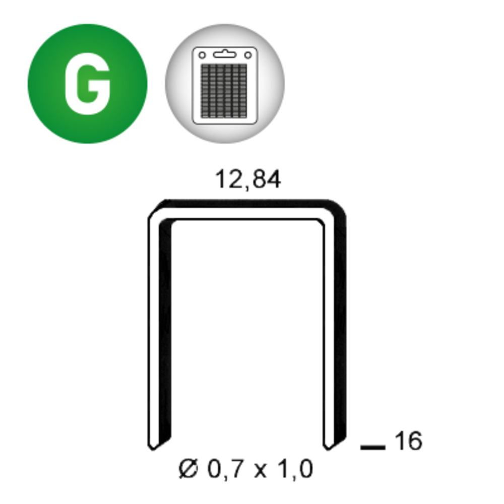 AGRAFES A-16 BLISTER 800 - ALSAFIX - 6A161BL