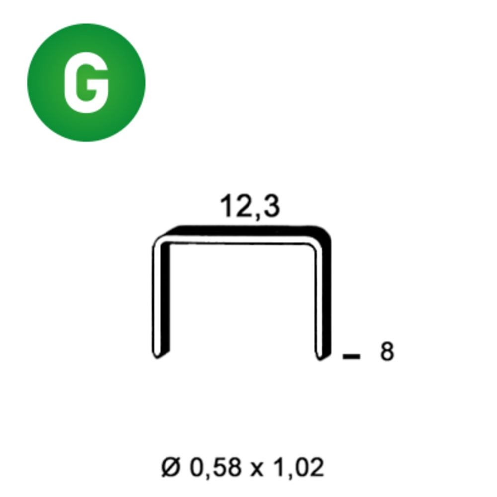 10000 AGRAFES AD-08 STANOX - ALSAFIX - 6AD081