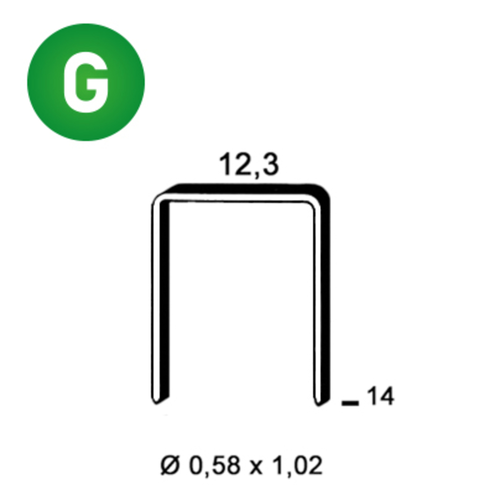 12600 AGRAFES AD-14 STANOX - ALSAFIX - 6AD142