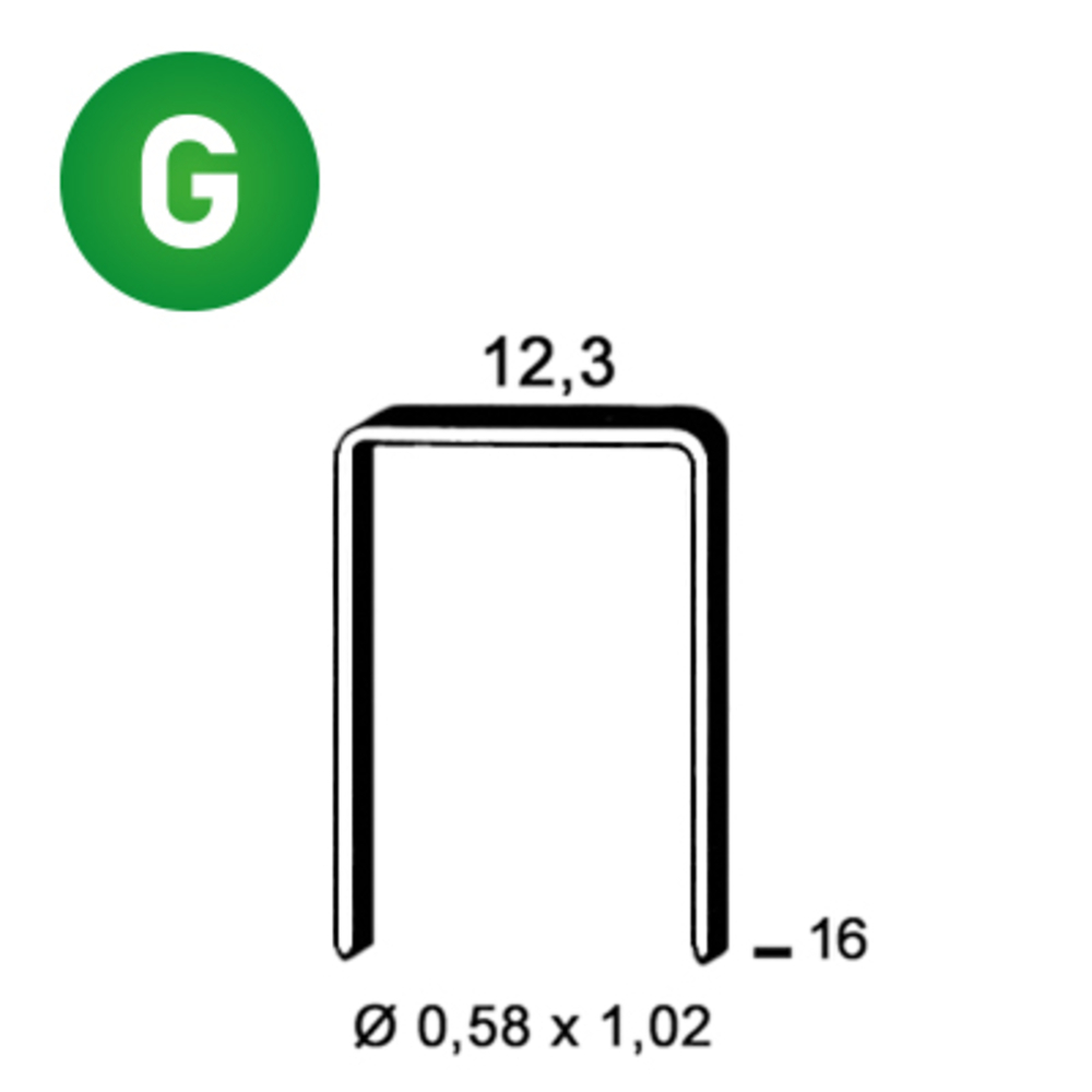 5000 AGRAFES AD-16 STANOX - ALSAFIX - 6AD161