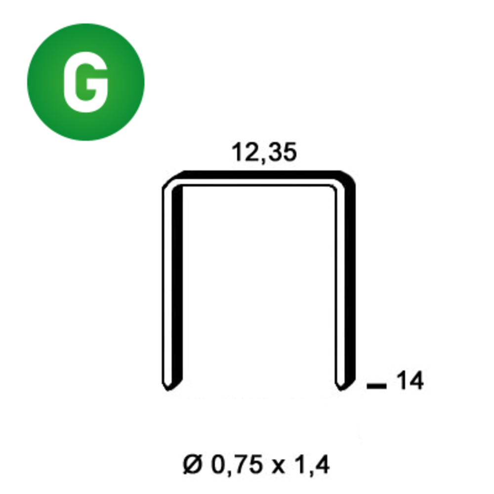 5000 AGRAFES AK-14 GALVA - ALSAFIX - 6AK141