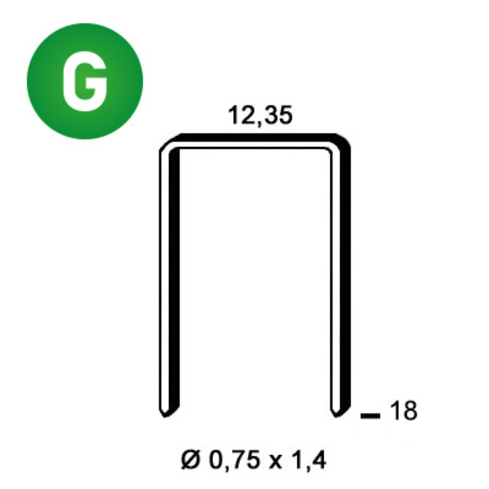 5000 AGRAFES AK-18 GALVA - ALSAFIX - 6AK181