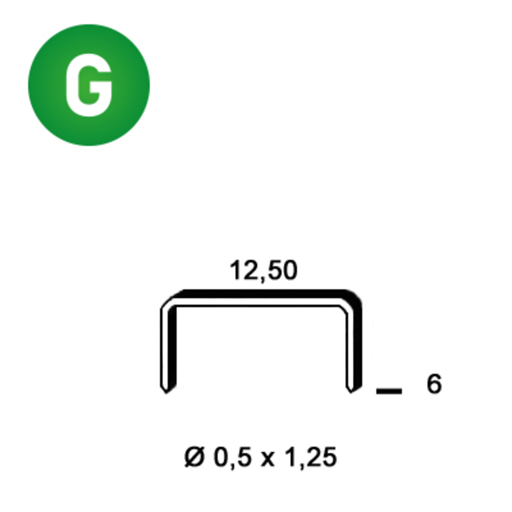 5000 AGRAFES D-06 GALVA - ALSAFIX - 6D-061