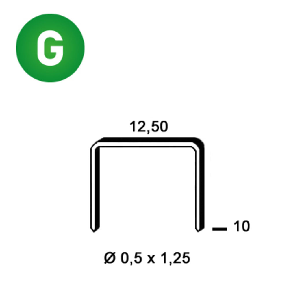 5000 AGRAFES D-10 GALVA - ALSAFIX - 6D-101