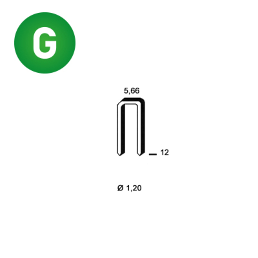 12000 AGRAFES E-12 GALVA RÉSINÉES - ALSAFIX - 6E-121