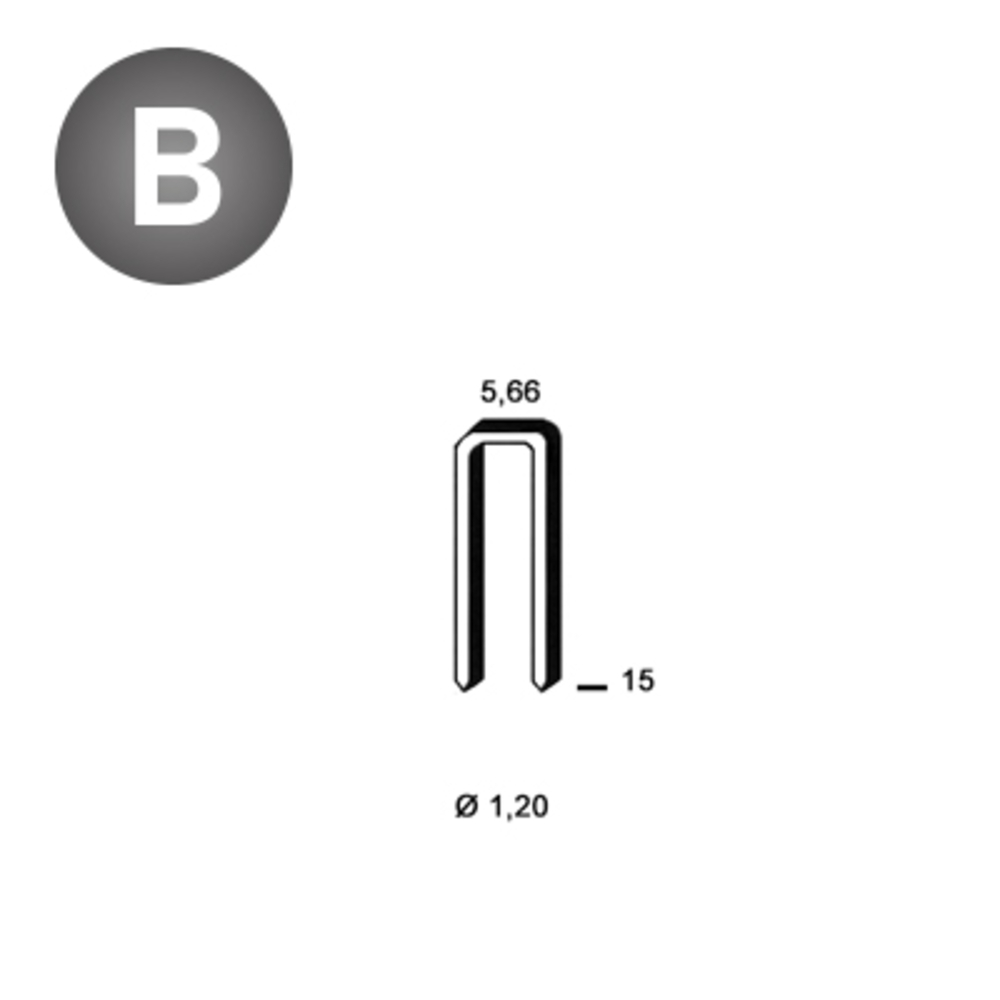 5000 AGRAFES E-15 CLAIRES - ALSAFIX - 6E-153
