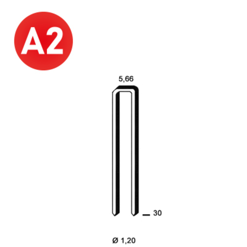4000 AGRAFES E-30 INOX A2 - ALSAFIX - 6E-309