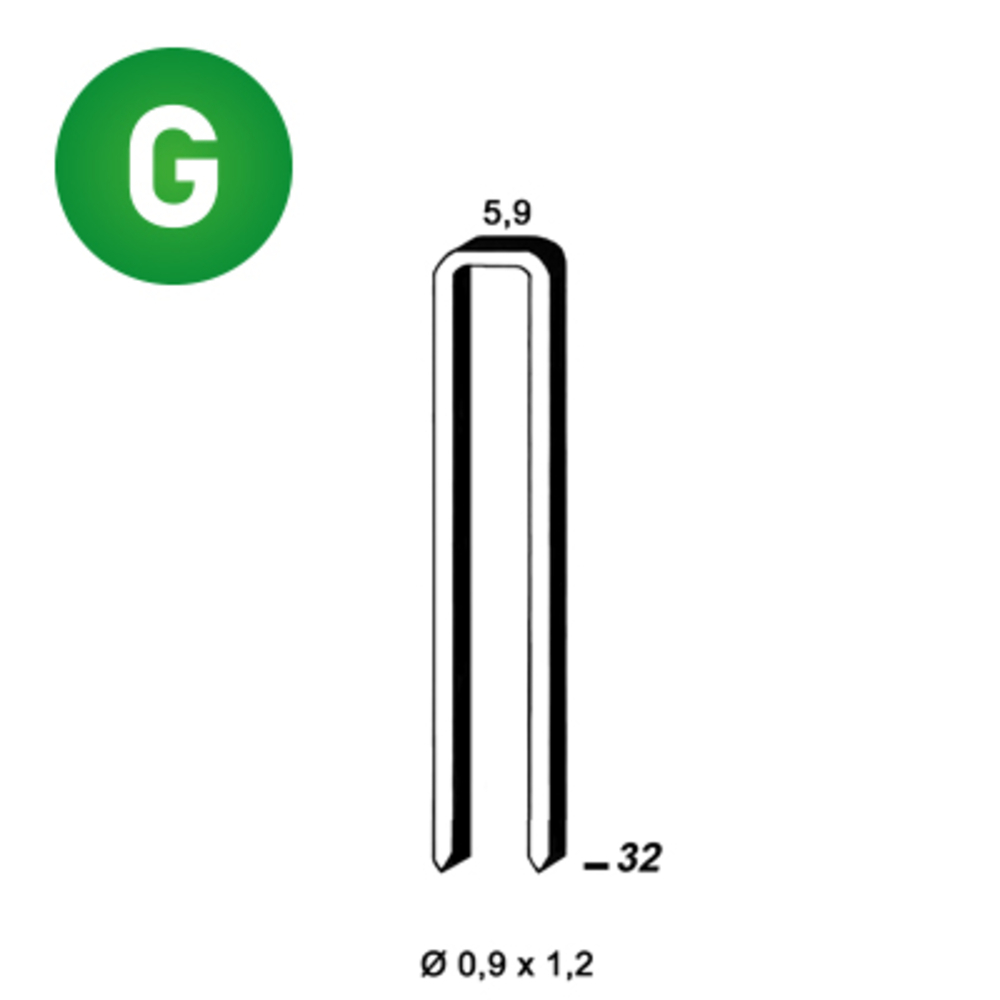 2600 AGRAFES ES-32 GALVA - ALSAFIX - 6ES321