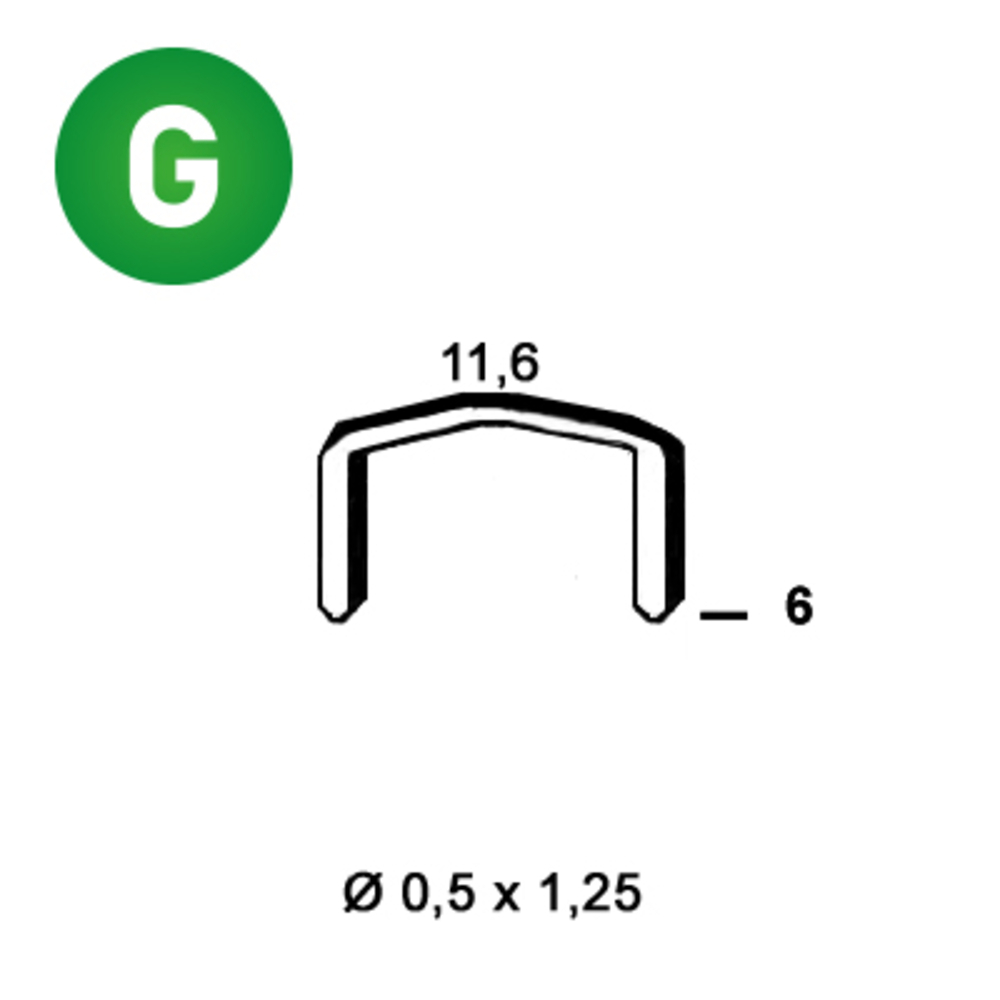 5000 AGRAFES FB-06 GALVA - ALSAFIX - 6FB061