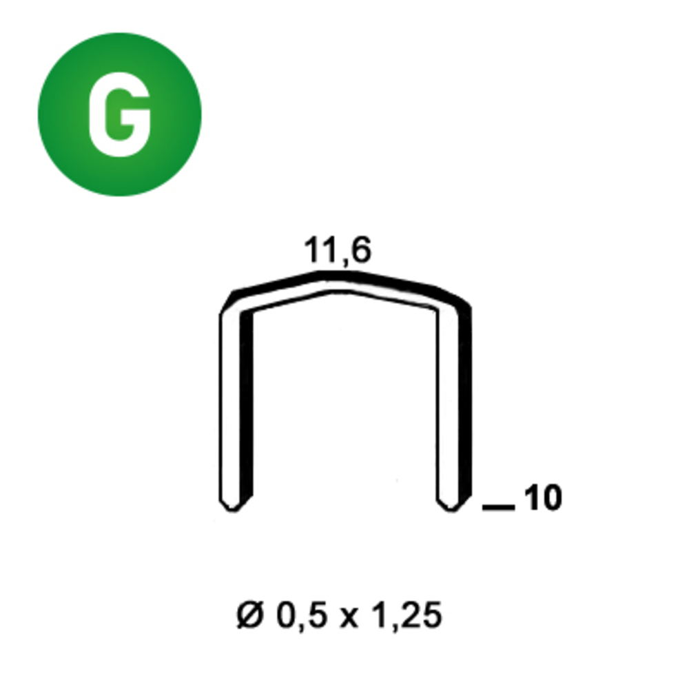 5000 AGRAFES FB-10 GALVA - ALSAFIX - 6FB101